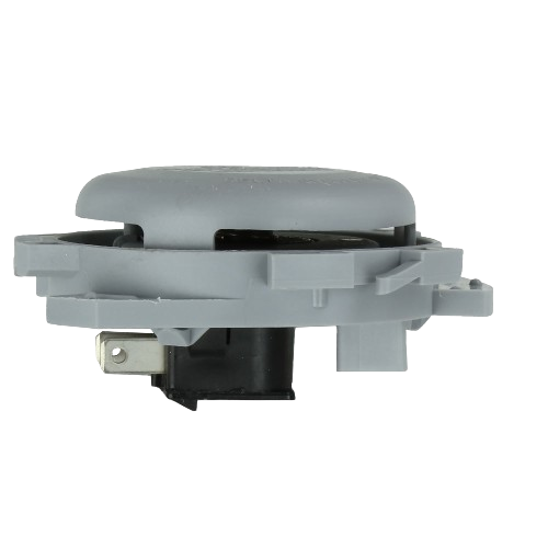Gray plastic seat control switch component for John Deere equipment in parts and accessories collection