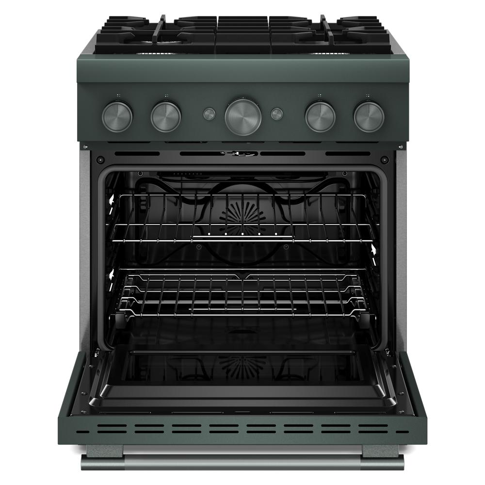 30-Inch 4 Burner Commercial-Style Dual Fuel Range with No Preheat Air Fry Mode