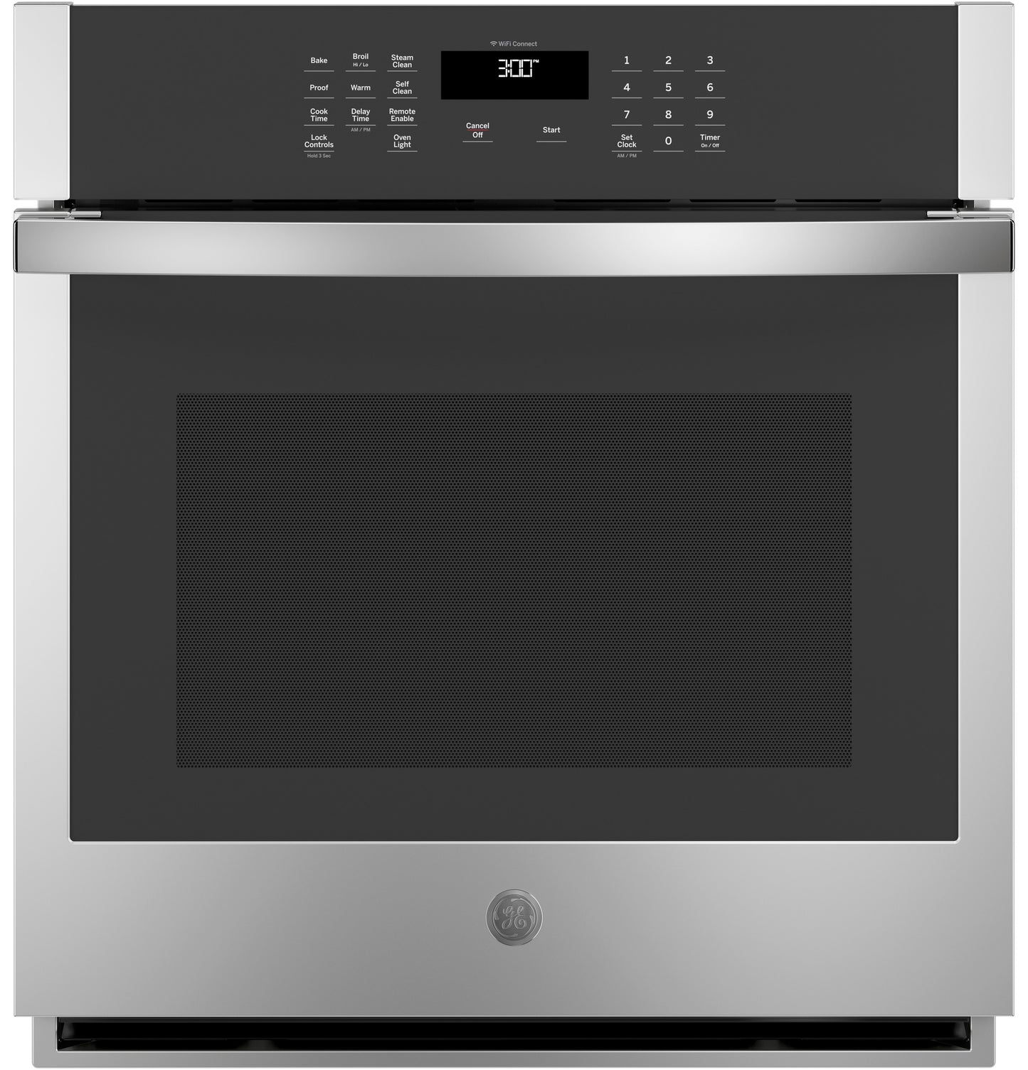 Stainless steel built-in wall oven with digital touch controls in Single Wall Ovens and Appliances collections