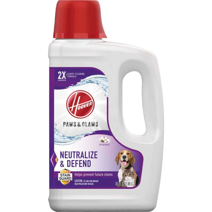 64 oz container of carpet cleaner with enzymatic formula for pet stain removal in floor care and cleaning products collections
