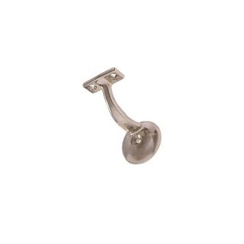 Nickel finished ornamental handrail bracket designed for durability and style in hardware and fasteners collections under $50