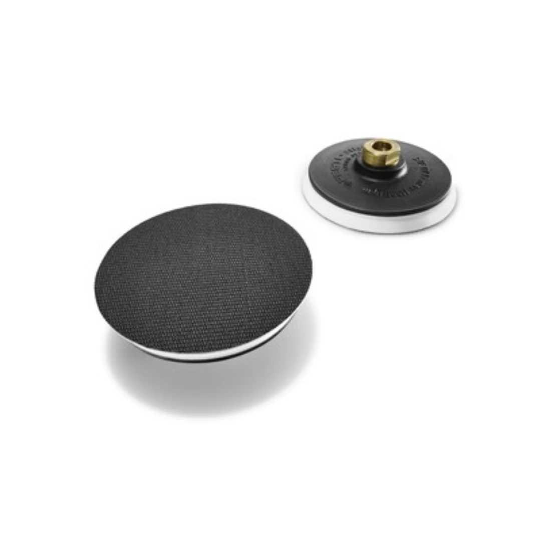 Soft sanding attachment pad with brass threaded center for power tool use in home improvement tasks