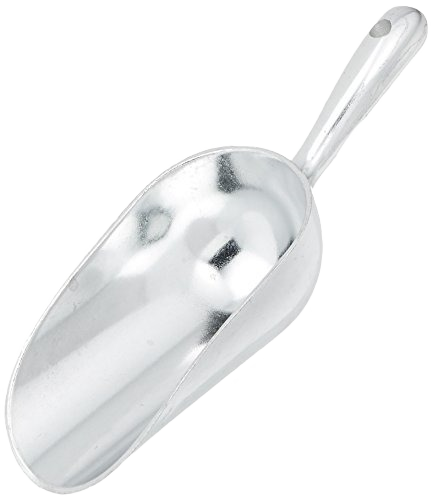 Durable rust-proof aluminum scoop with ergonomic handle for kitchen gadgets and bakeware collections under $50