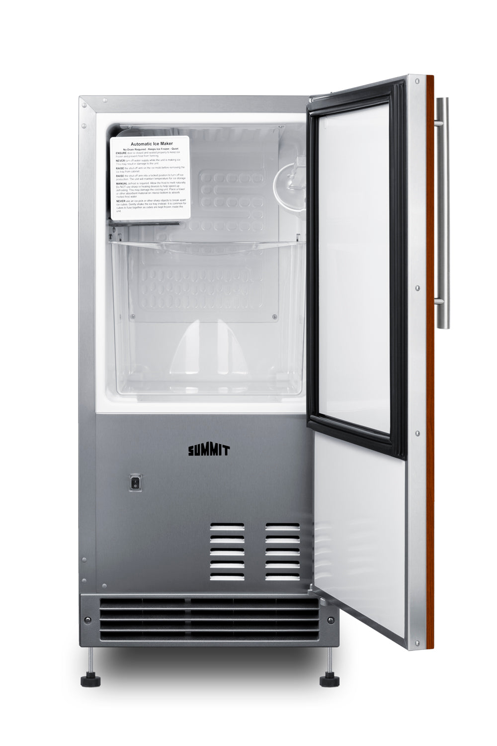 15" Wide 25 lb. Drain-Free Icemaker (Panel Not Included)