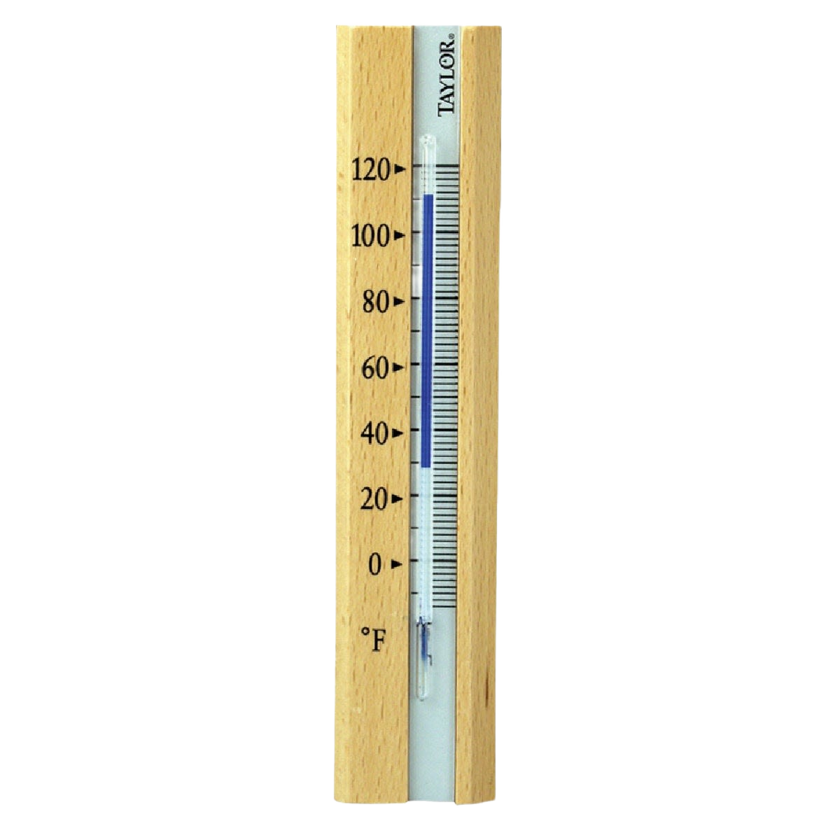 Indoor wooden window thermometer displaying temperatures in Fahrenheit from Weather Stations and Thermometers collection under $50