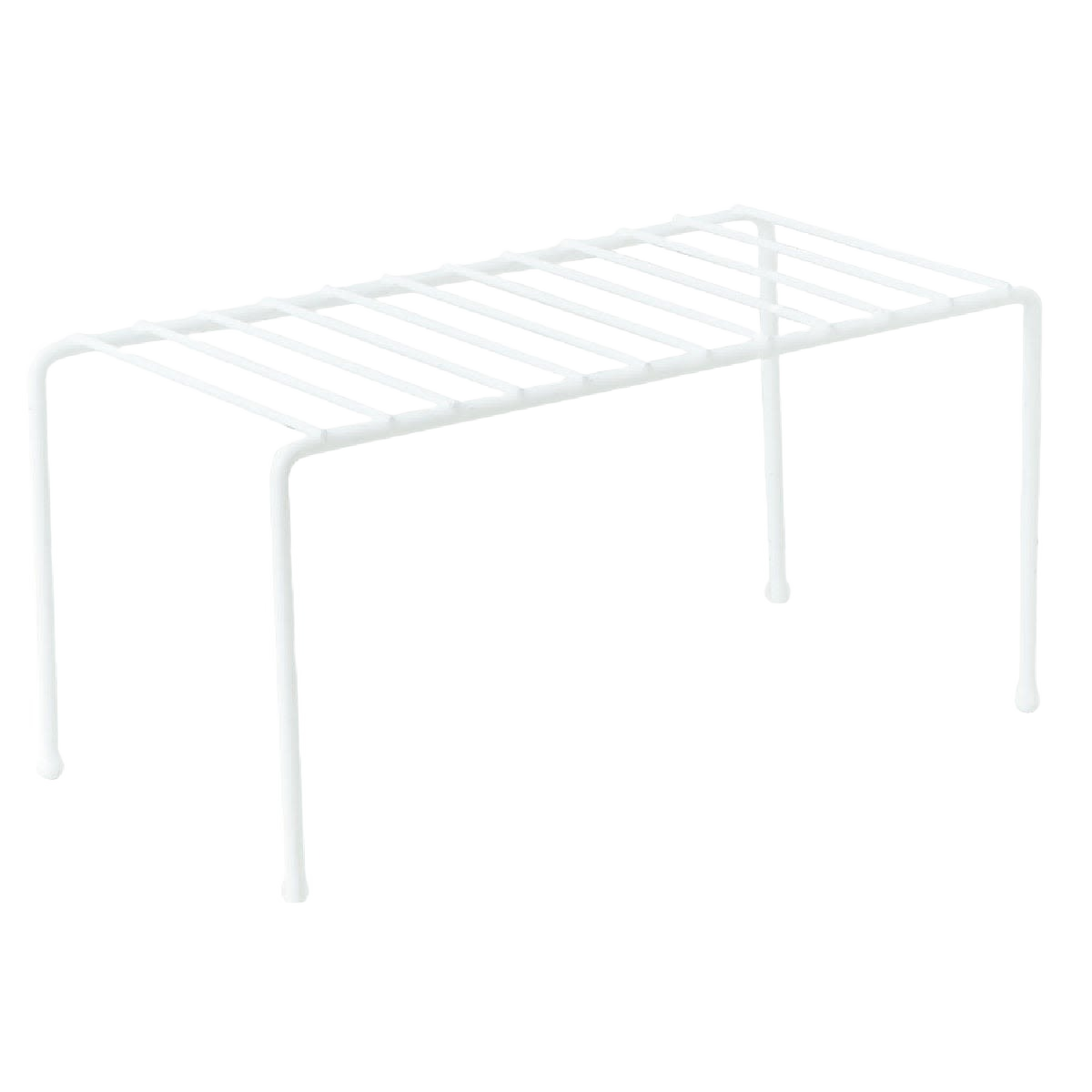White wire helper shelf with vinyl coating for extra storage in kitchenware and home improvement collections under $50