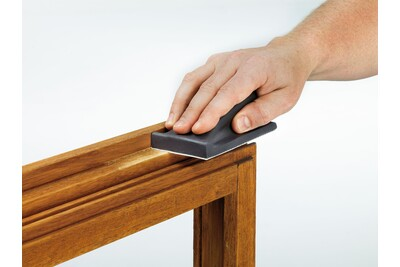 Handheld Festool hard sanding block smoothing wood surface for woodworking in tool accessories collection