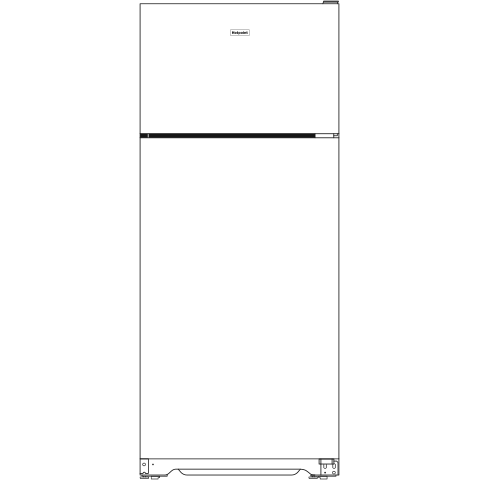 Hotpoint® 15.6 Cu. Ft. Recessed Handle Top-Freezer Refrigerator