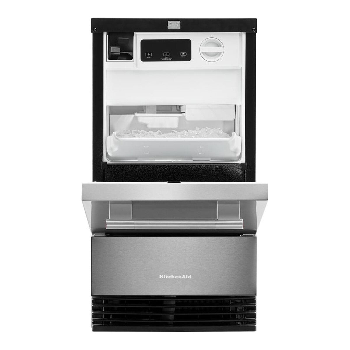 18-Inch 35 lb. Automatic Ice Maker with Clear Ice Technology in PrintShield® Stainless Steel