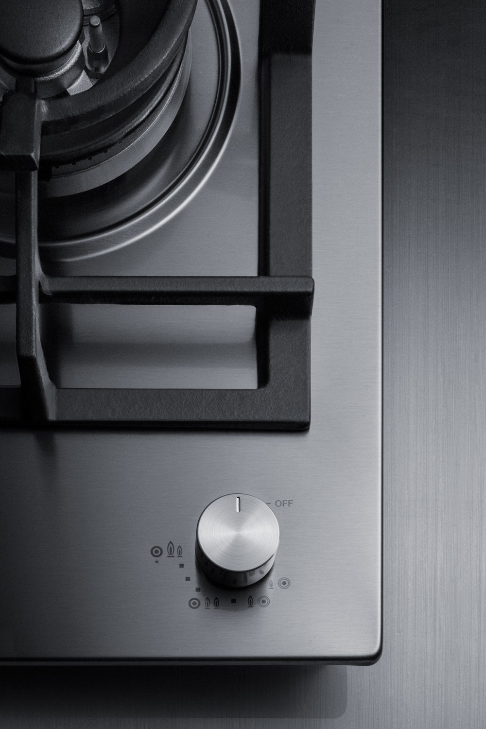 12" Wide 1-Burner Gas Cooktop In Stainless Steel