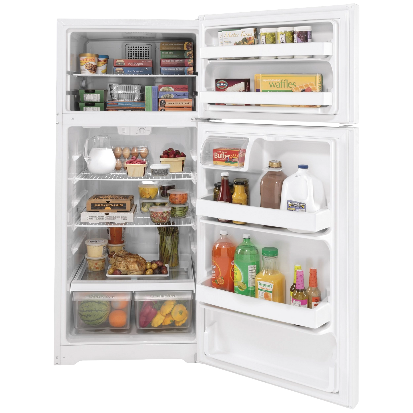 GE® ENERGY STAR® 16.6 Cu. Ft. Top-Freezer Refrigerator