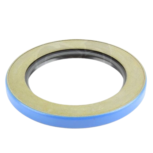 Round internal oil seal with metal outer ring and rubber inner lip for machinery maintenance and tools use