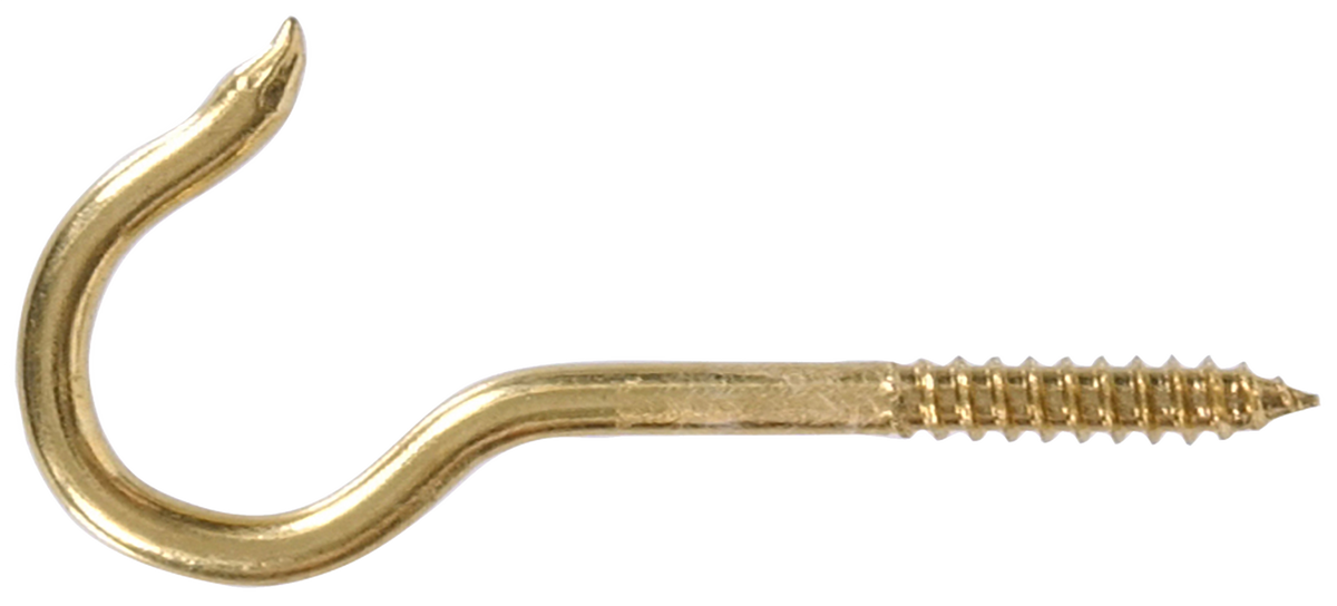 Hardware Essentials Ceiling Hook Brass (0.207" x 3-5/8")