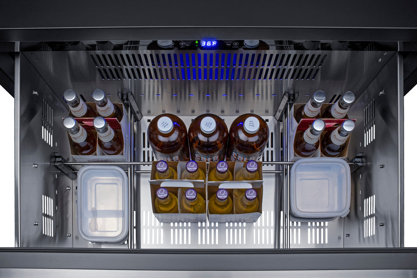 36" Wide Outdoor 2-Drawer All-Refrigerator