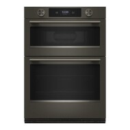 30-inch Smart Electric Combo Wall Oven with Intelligent Cooking Camera - Black Ore