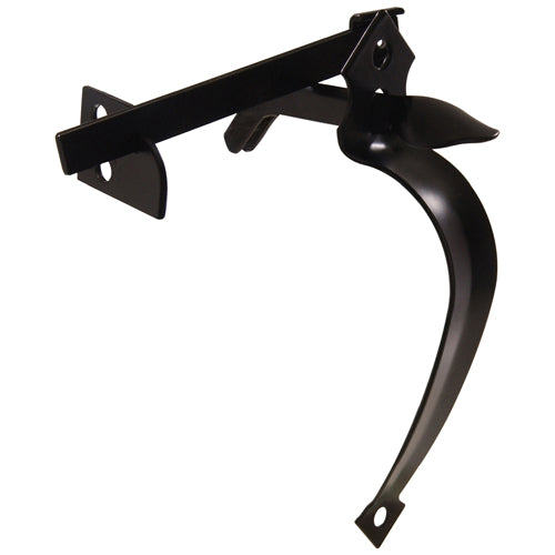 Black swinging thumb gate latch for gates and fencing in hardware and home improvement under $50 collection