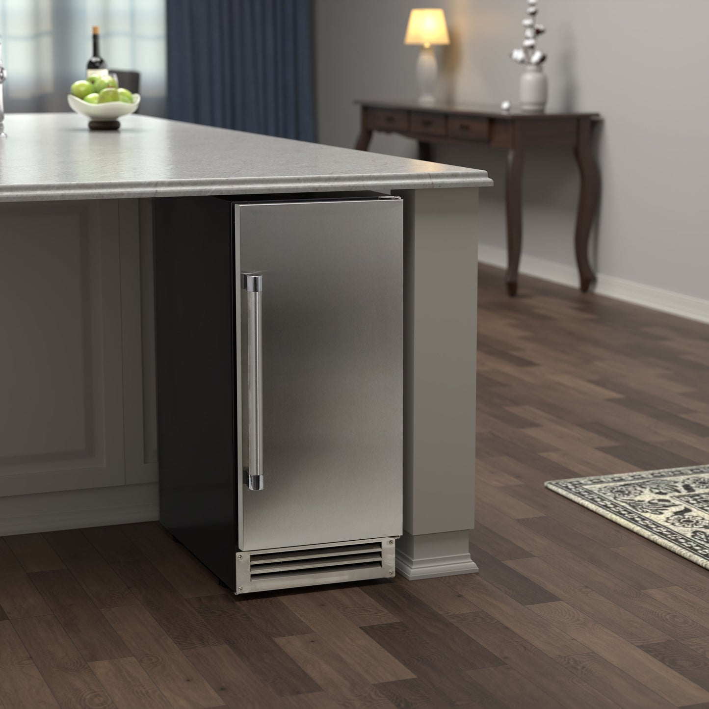 Avanti ELITE Built-in or Freestanding Ice Maker, 15" - Stainless Steel