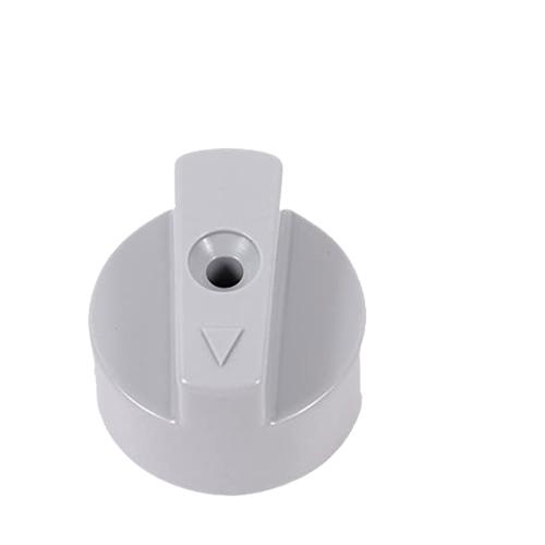 White plastic petcock lever with arrow indicator for parts and lubricants in home improvement tools collections