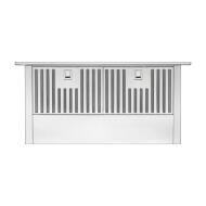 stainless steel retractable downdraft vent with dual filters for kitchen ventilation in home improvement and range hoods