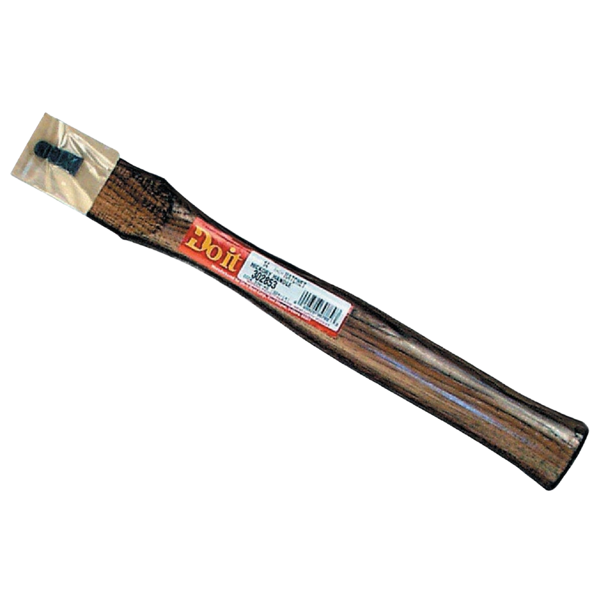 Straight 14-inch hickory handle for hatchets with smooth finish for home improvement and tools use