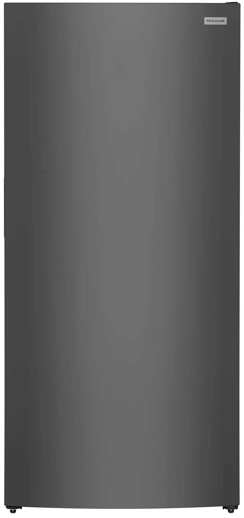 Dark steel finish upright freezer with minimalist design from Freezers & Ice Makers collection in kitchen appliances category