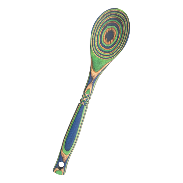 Island Bamboo Pakka Wood Peacock Mini Spoon – Durable & Safe