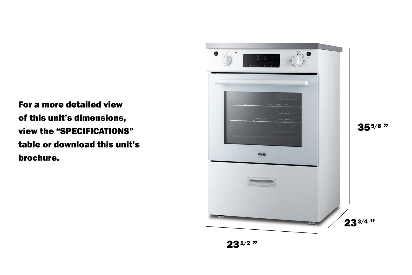 24" Wide Induction Range