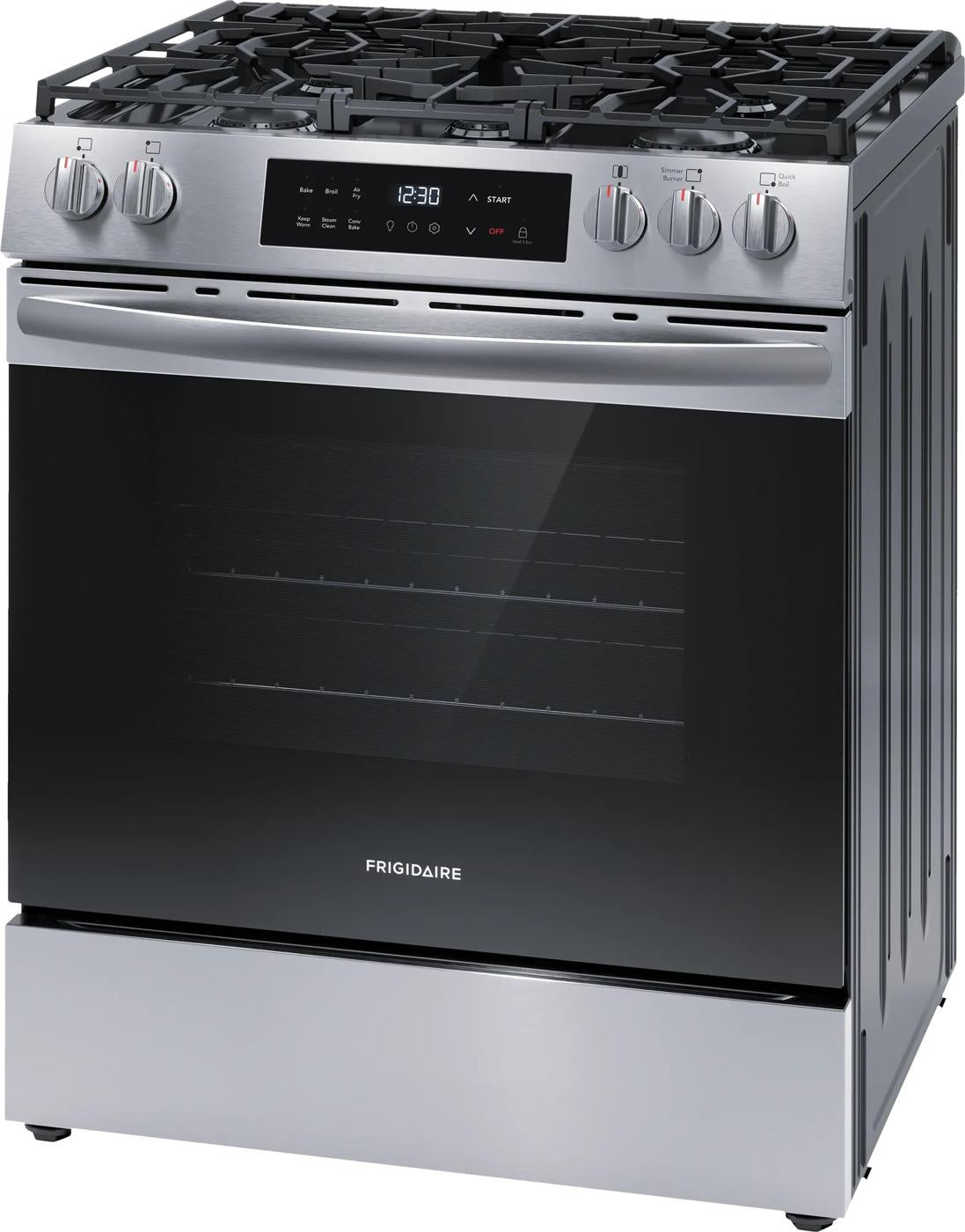 30" Front Control Gas Range with Air Fry