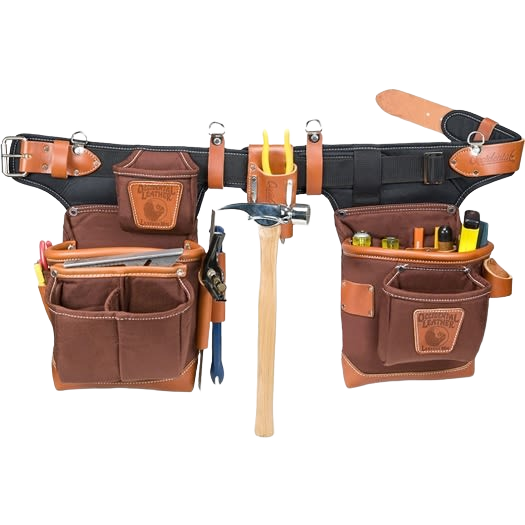 Durable Café tool belt bag system with multiple pockets and tool storage for woodworking and workshop organization collections