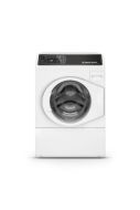 White front load washer with right hinge door, digital controls, and spacious drum from Front Load Washers collection
