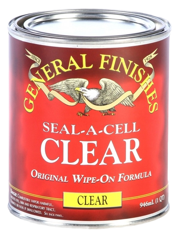 Quart-size oil-based clear sealer with wipe-on formula for wood finishing and stain protection collections under $50