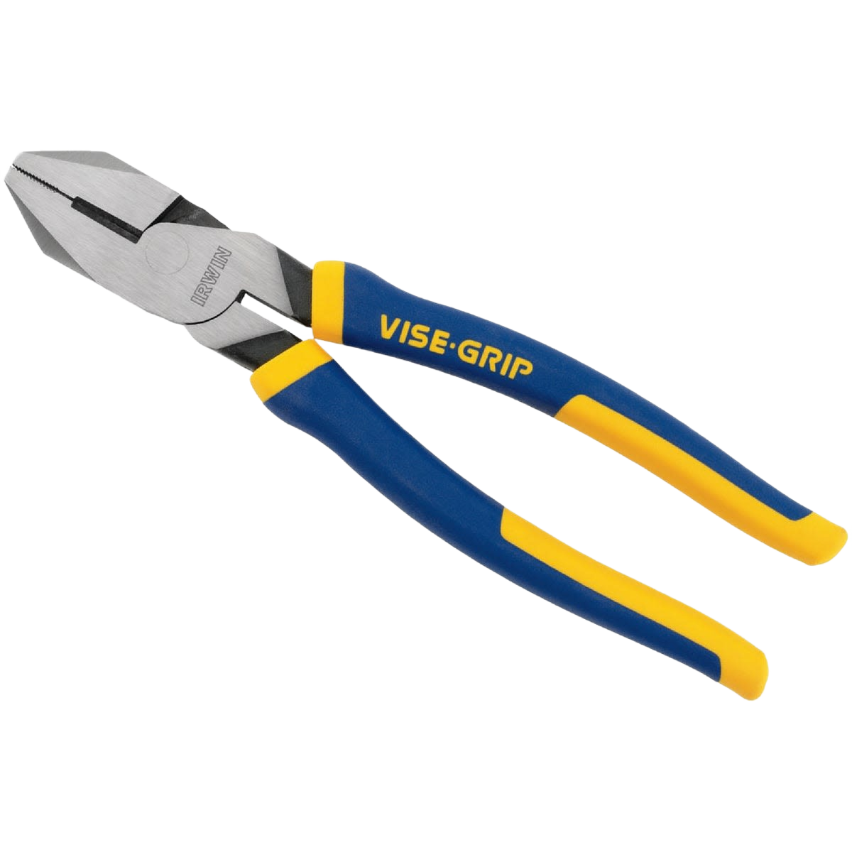 Linesman pliers with blue and yellow Vise-Grip handles for durable use in tools and home improvement projects