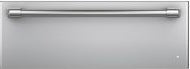 Stainless steel warming drawer with sleek handle for kitchen use in Wall Ovens and Appliances collections