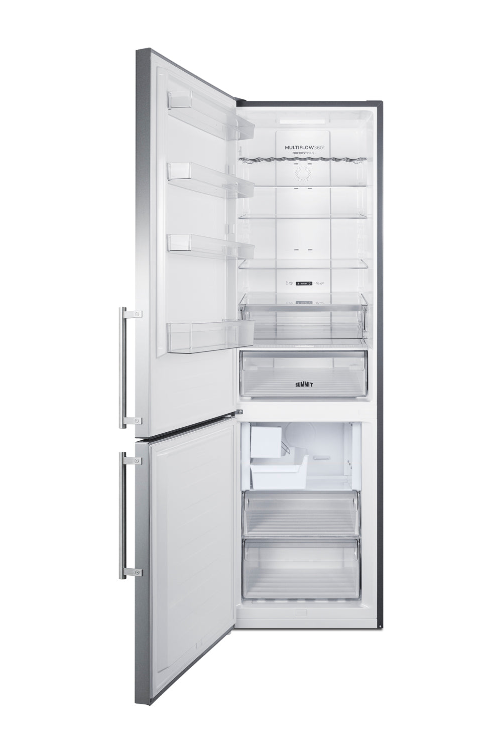 24" Wide Bottom Freezer Refrigerator With Icemaker