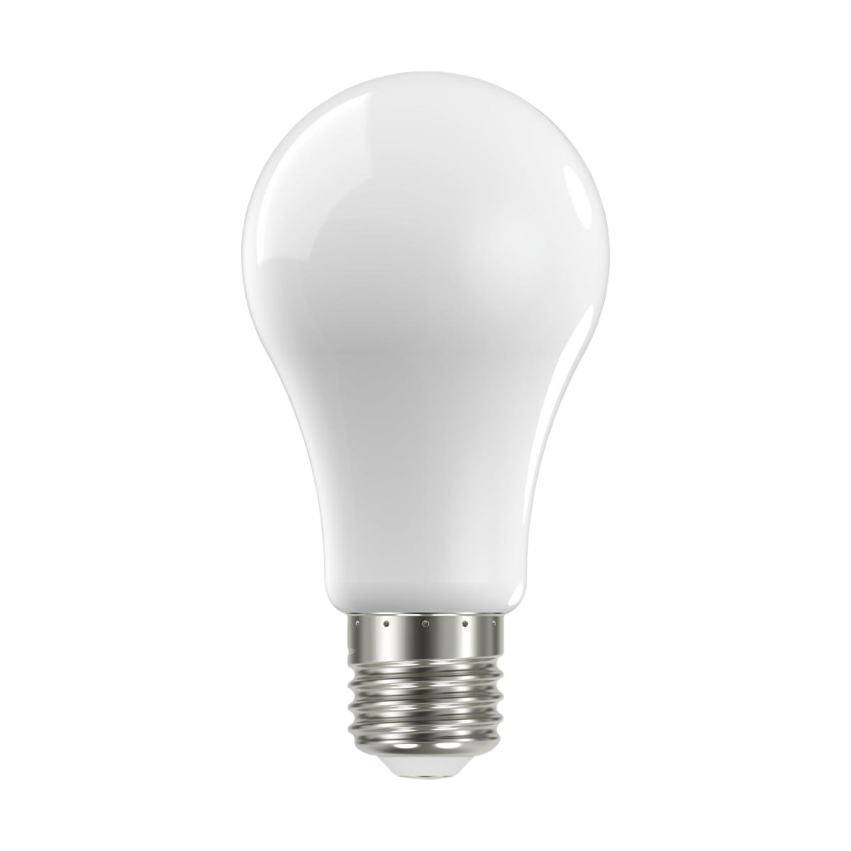 White A19 LED light bulb with medium base for lighting and electrical home improvement projects under $50 collections
