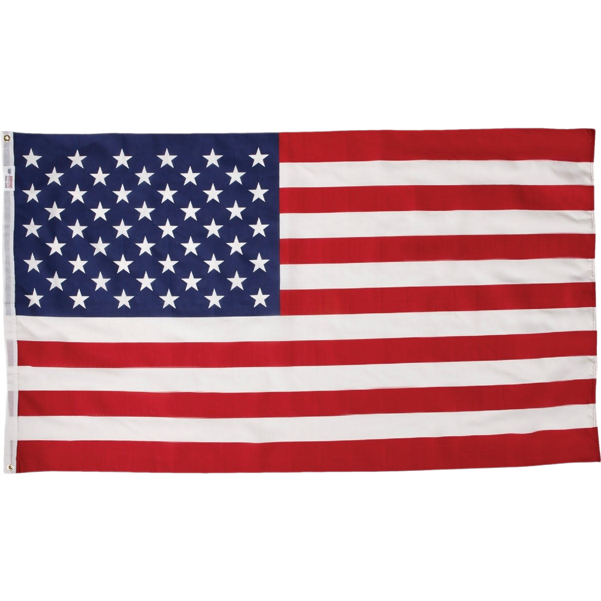 Polycotton American flag with 50 stars and 13 stripes suitable for outdoor decor and lawn display under $50 collection