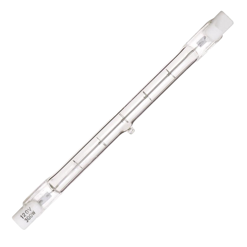 Clear double-ended halogen light bulb for lighting and ceiling fans in electrical and home improvement collections