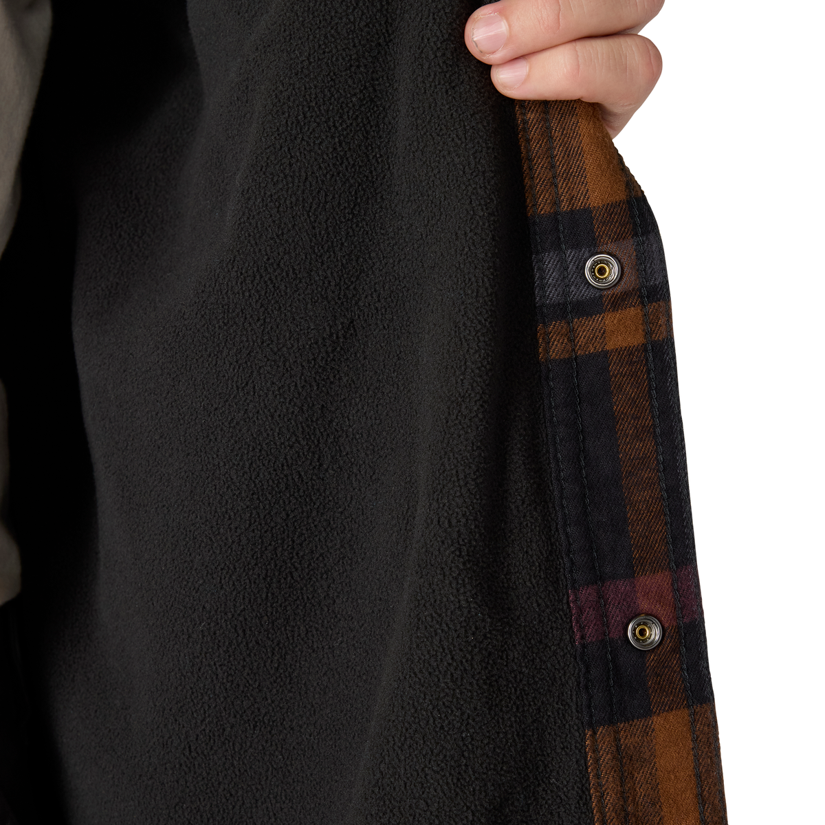 Carhartt Hamilton Relaxed Plaid Shirt Jac - Black, Tall XL