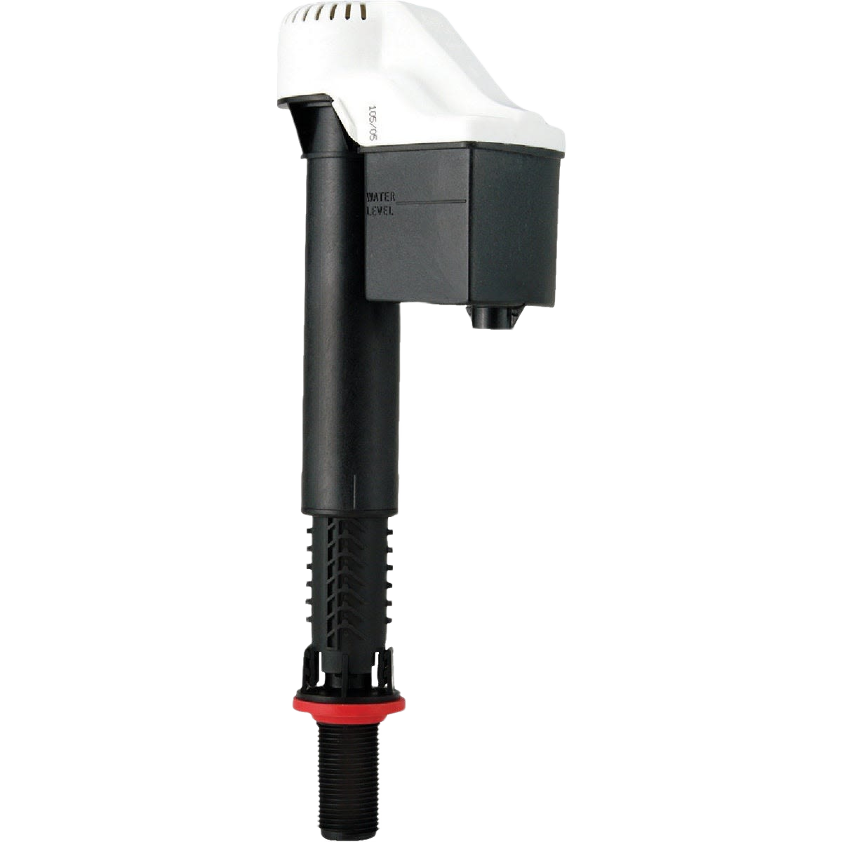 Black and white Korky Quietfill fill valve for toilet repair in plumbing parts and home improvement collections under $50