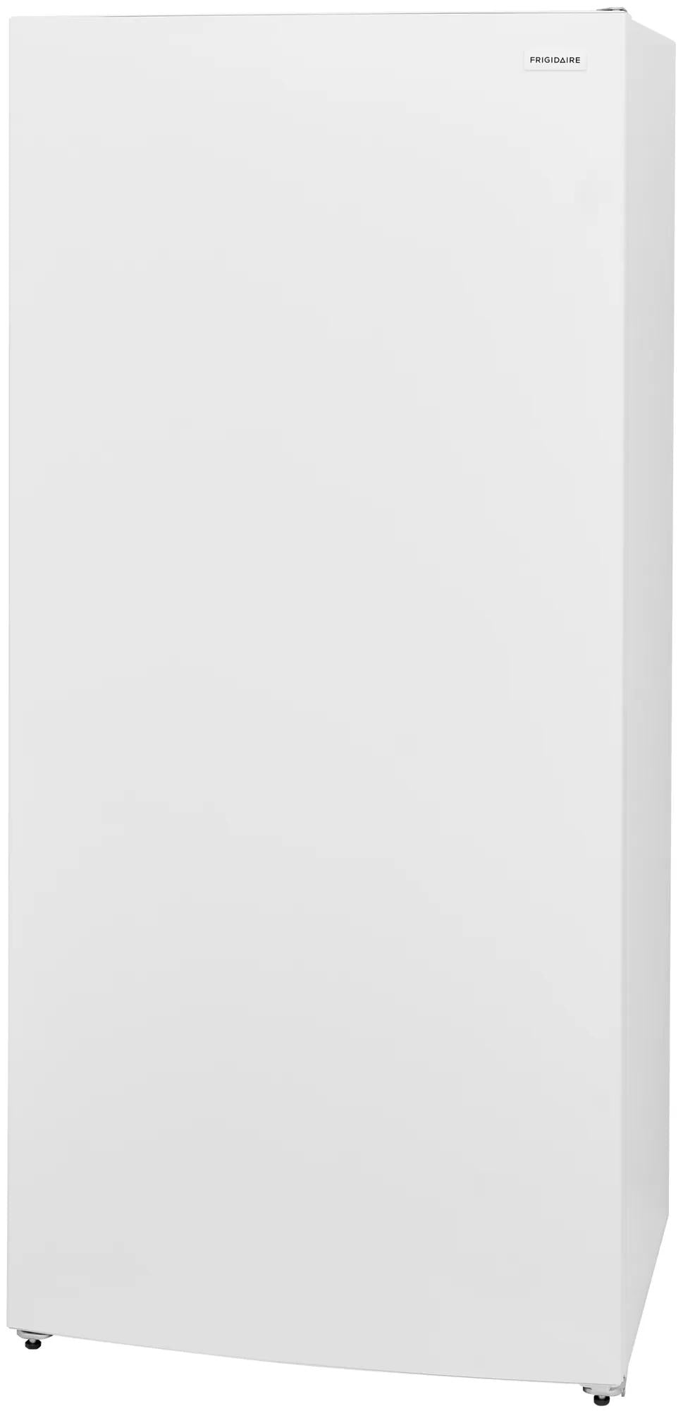 Simple white upright freezer with a smooth finish and discreet branding, suitable for Freezers & Ice Makers and Kitchen & Kitchenware collections.