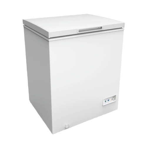 White compact chest freezer with top lid and front control panel from Freezers & Ice Makers and Appliances collections