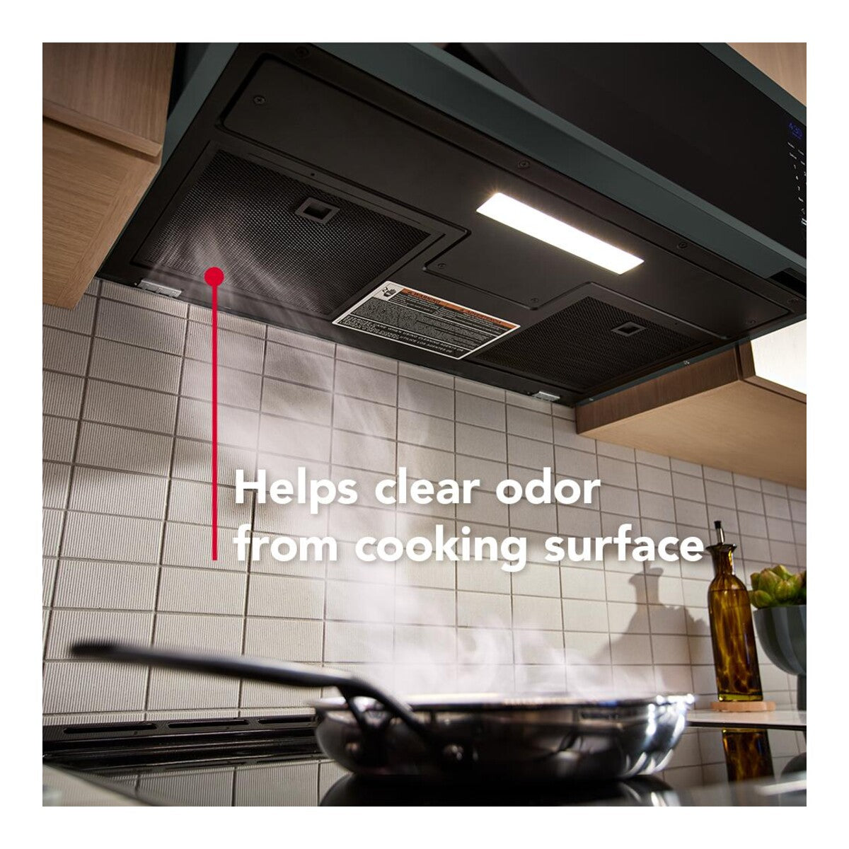 Smart Low Profile Microwave Hood Combination with Dual Fan Ventilation