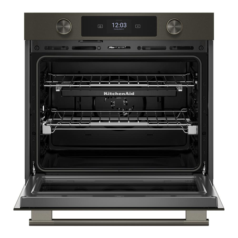 30-inch Smart Electric Single Wall Oven with Assisted Cooking Modes - Black Ore