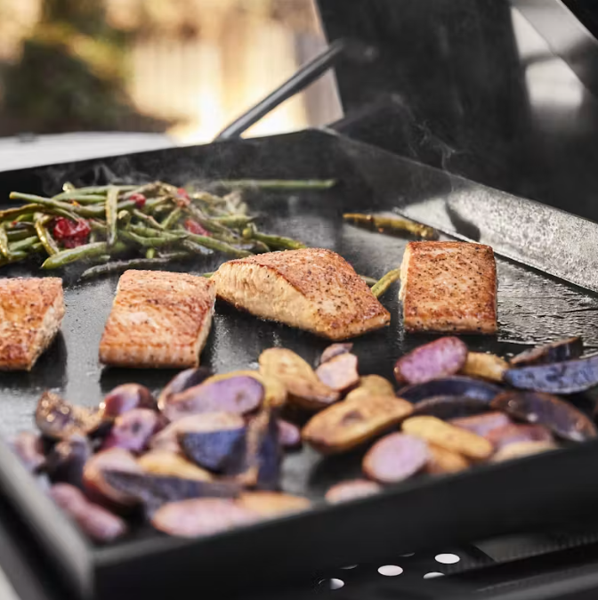Weber Slate 30" Rust-Resistant Griddle with Extendable Side Table, Natural Gas