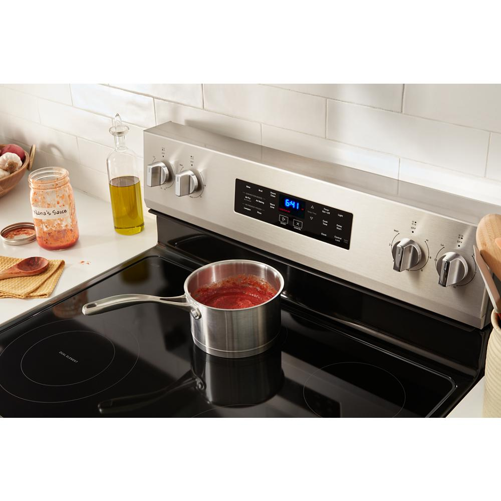 30-inch Electric Range with Air Cooking Technology and Steam Clean