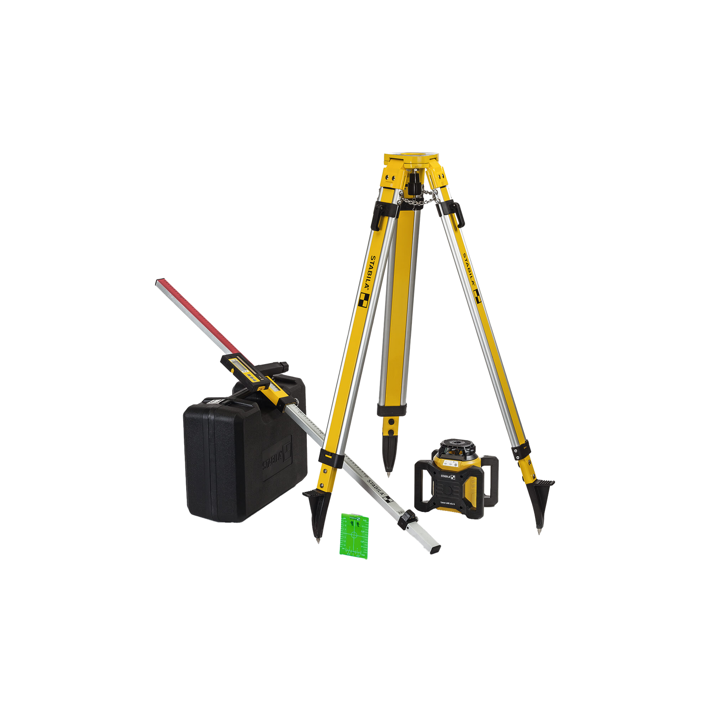 Stabila LAR 160 G Rotation Laser Set w/Tripod & Grade Rod