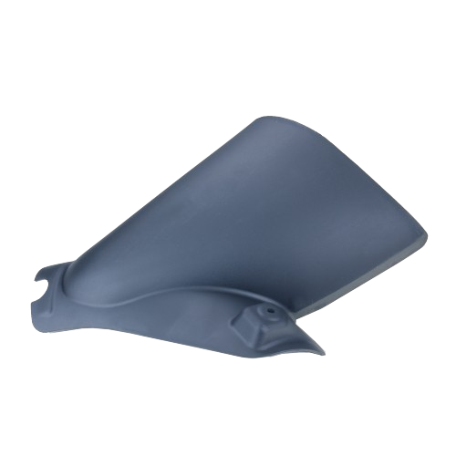 Gray side discharge cover designed for John Deere mowing and cutting parts in automotive and mechanic tools collections