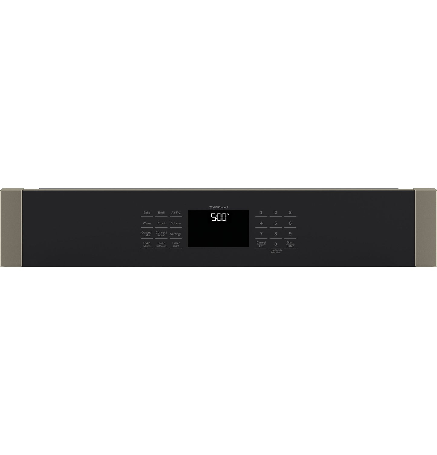 Control panel of a built-in single wall oven with digital display and touchpad from Wall Ovens collection