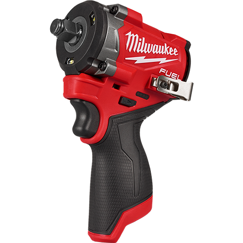 Compact red and black cordless stubby impact wrench with ergonomic grip for tools and home improvement tasks