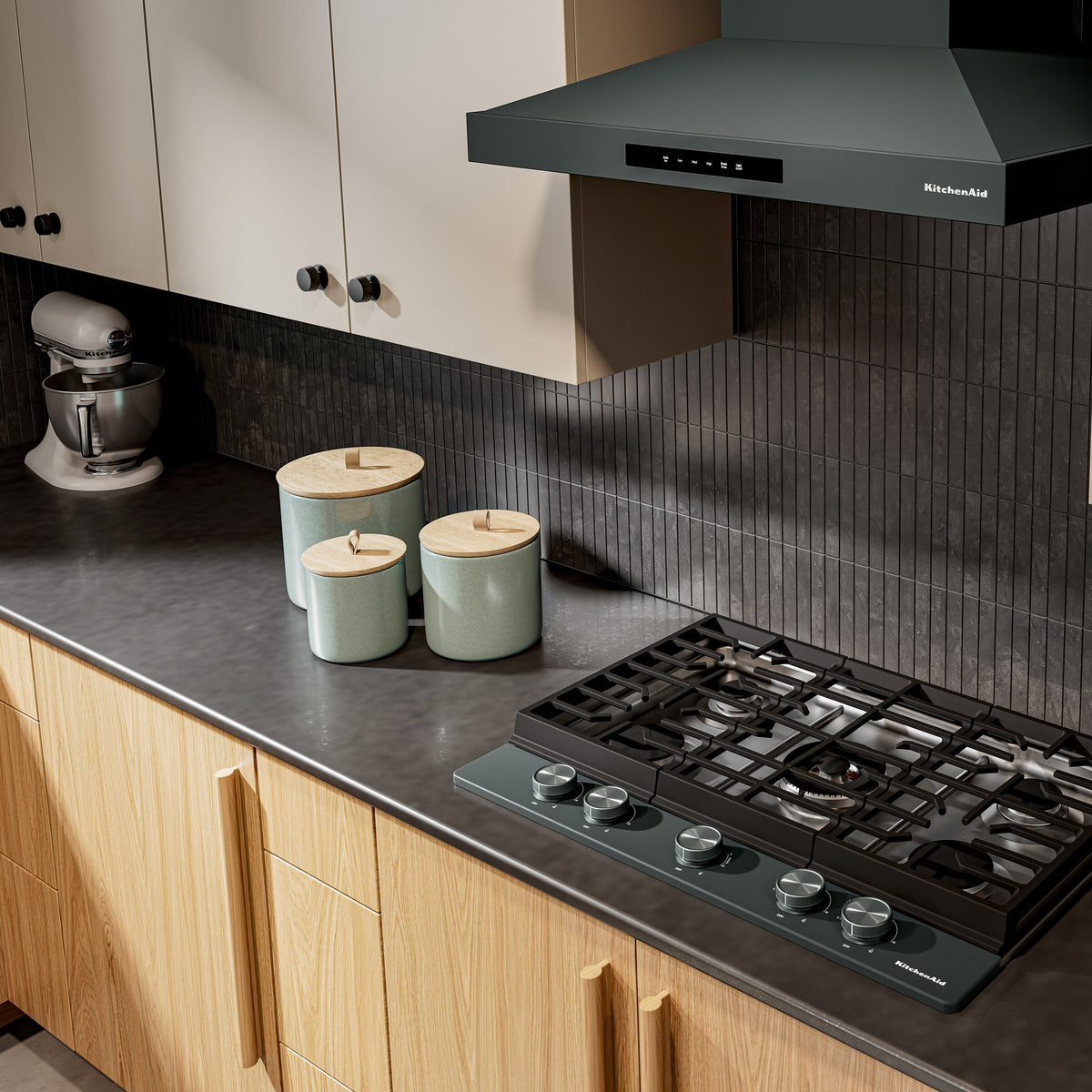 KitchenAid® 30 in. Gas Cooktop with 5 Burners and Integrated Wok Grate